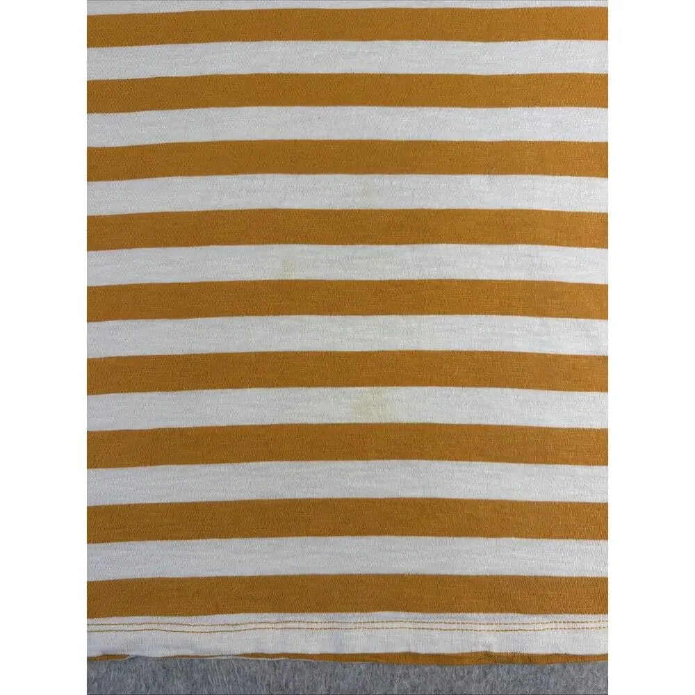 Vintage Guess Jeans USA Striped T‑Shirt Men’s Large 90s Yellow Cotton Logo - Picture 2 of 8